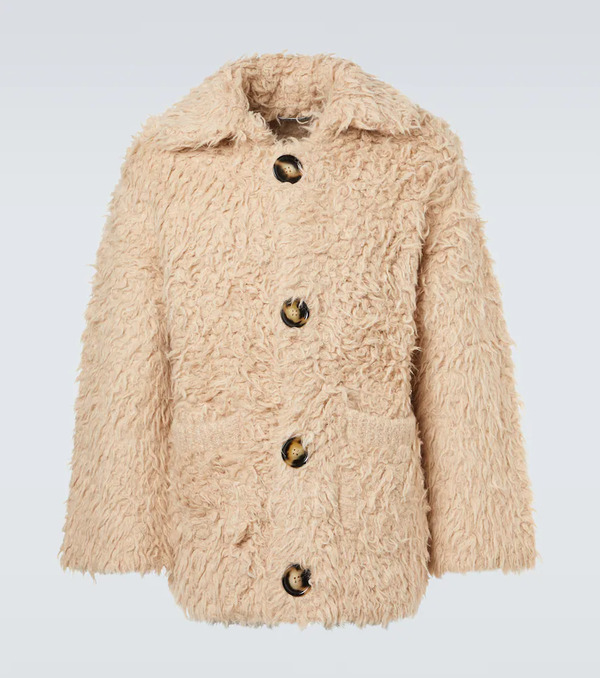  Acne Studios Acne Studios Textured Alpaca-blend Cardigan 