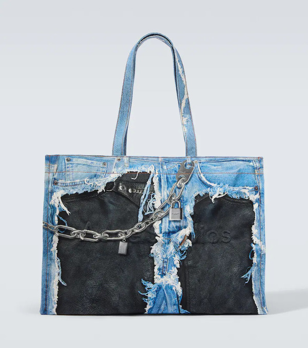  Acne Studios Acne Studios Trompe-lâåil Printed Canvas Tote Bag 