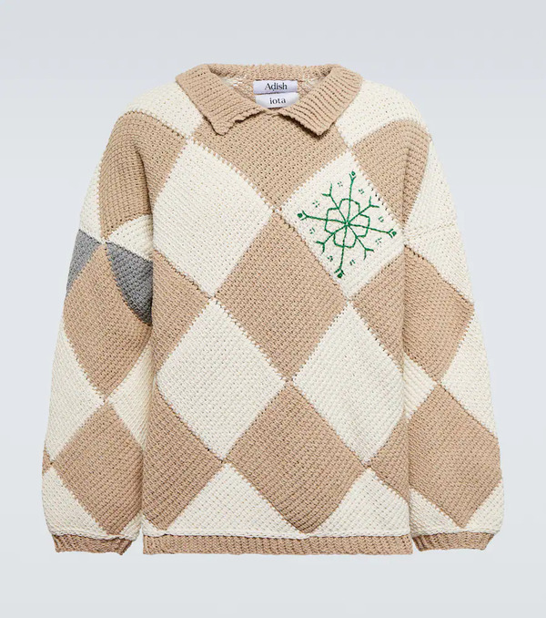  Adish Adish Jacquard Cotton Sweater 