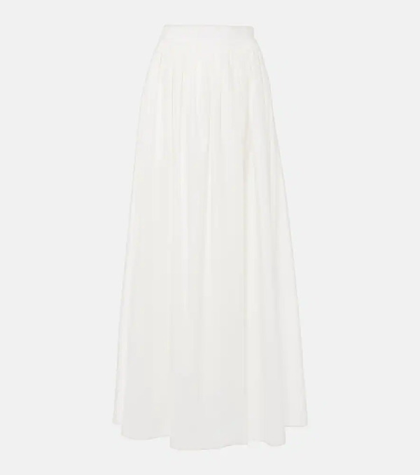  Adriana Degreas Adriana Degreas Cotton Poplin Maxi Skirt 