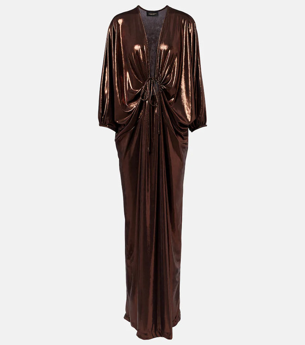  Adriana Degreas Adriana Degreas Cutout Draped Kaftan 