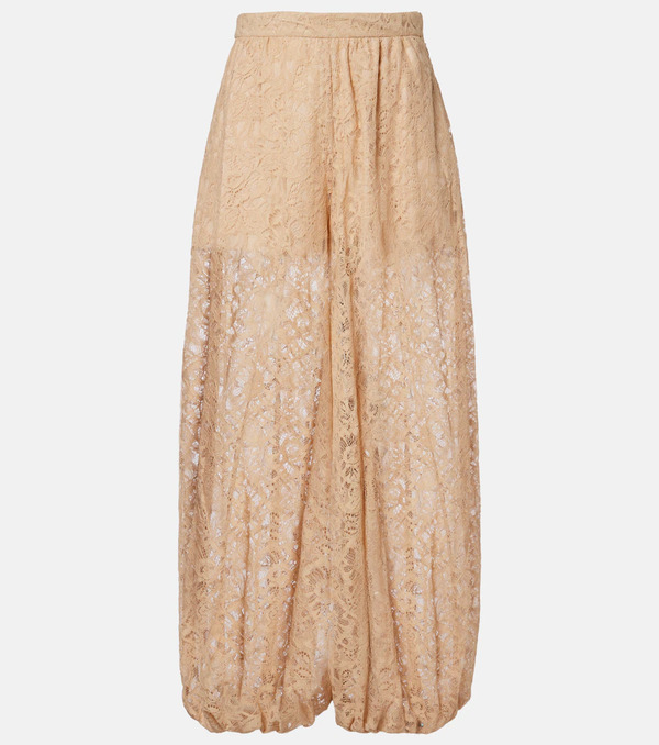  Adriana Degreas Adriana Degreas Lace Balloon Pants 