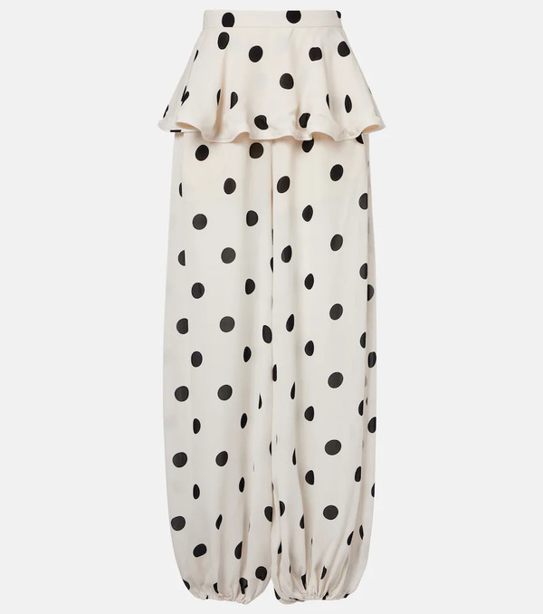  Adriana Degreas Adriana Degreas Polka-dot Balloon Pants 