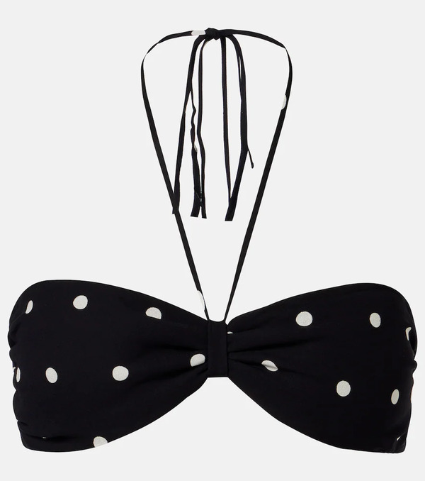  Adriana Degreas Adriana Degreas Polka-dot Bandeau Bikini Top 