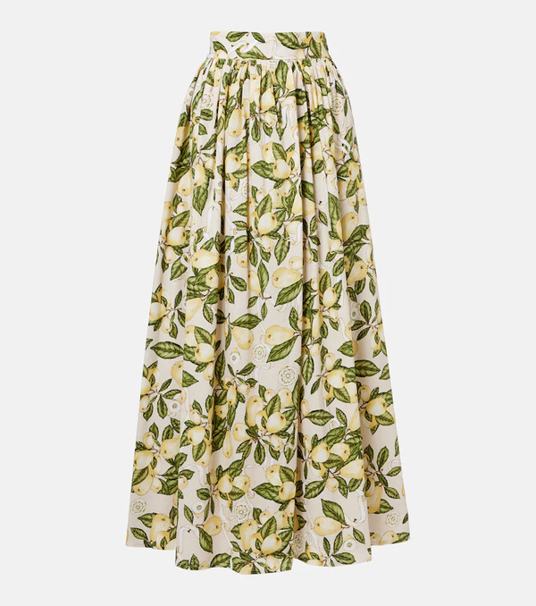  Adriana Degreas Adriana Degreas Printed Cotton-blend Maxi Skirt 