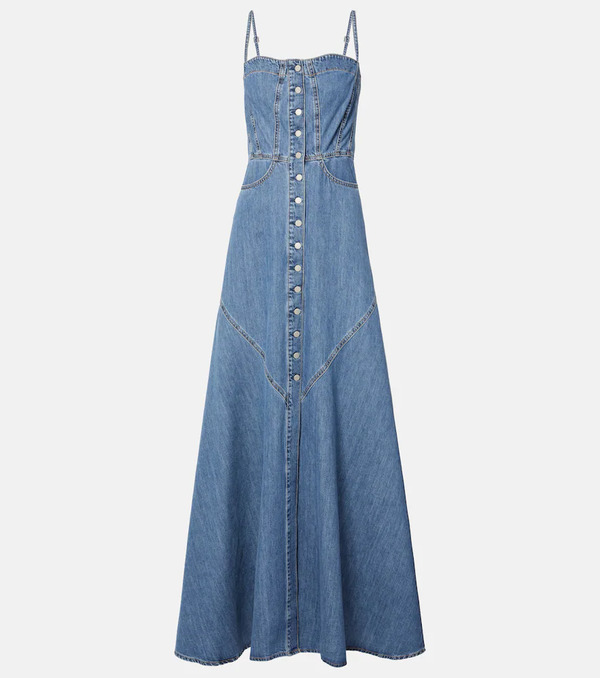  Ag Jeans Ag Jeans Seville Denim Maxi Dress 