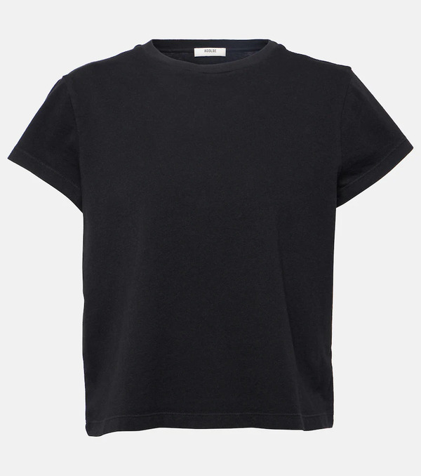  Agolde Agolde Adine Cropped Cotton Jersey T-shirt 