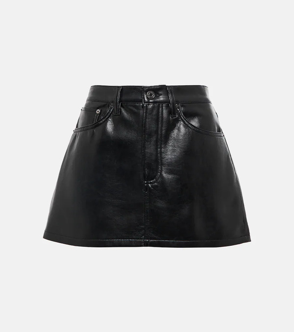  Agolde Agolde Faux-leather Miniskirt 