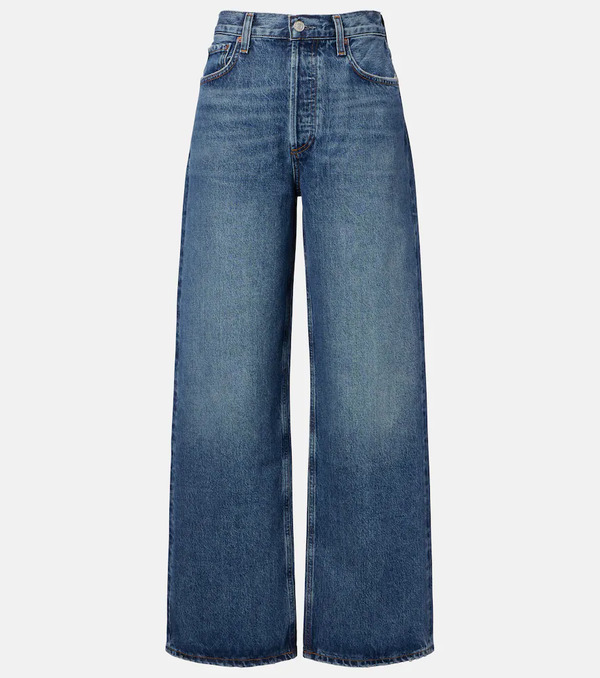  Agolde Agolde Low Slung Baggy Mid-rise Wide-leg Jeans 
