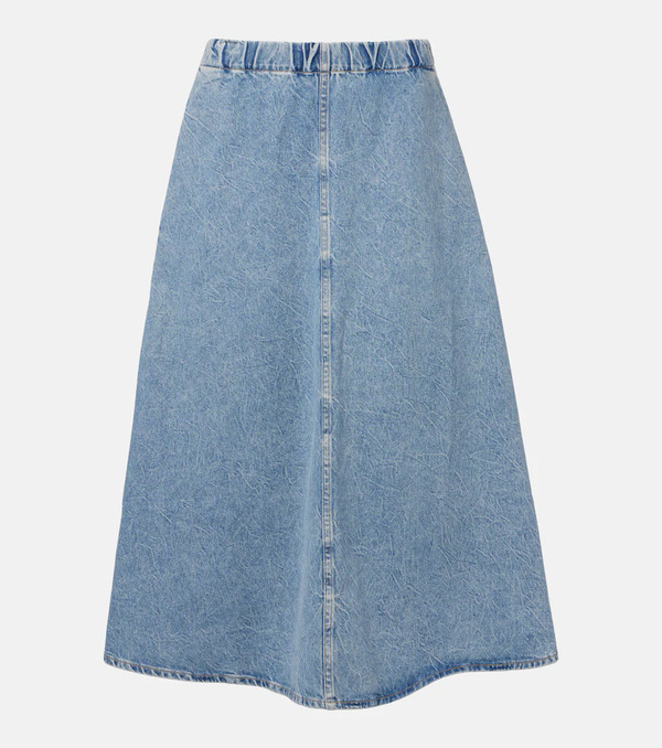  Agolde Agolde X Maria Mcmanus Denim Midi Skirt 