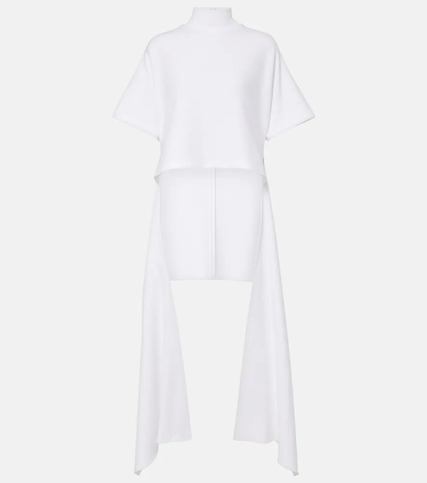  Alaia Alaã¯a Asymmetric Cotton-blend Jersey T-shirt 