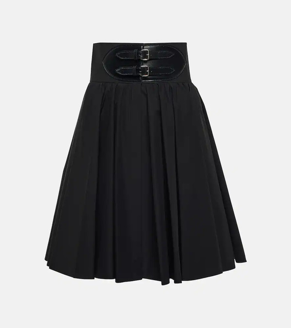  Alaia Alaã¯a Belted Cotton Skirt 
