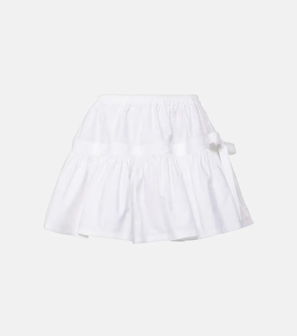  Alaia Alaã¯a Bow-detail Ruffled Miniskirt 