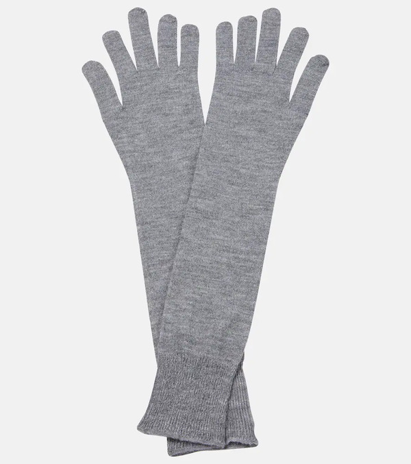  Alaia Alaã¯a Cashmere And Silk Gloves 