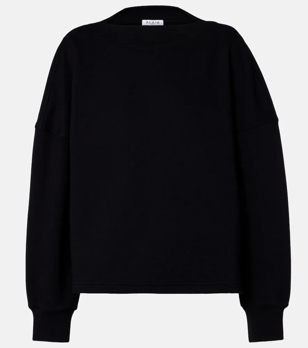  Alaia Alaã¯a Cotton Jersey Sweatshirt 