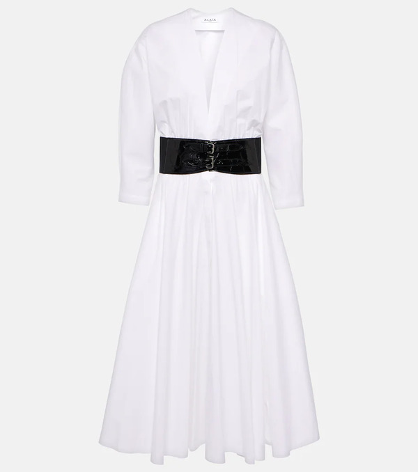  Alaia Alaã¯a Cotton Midi Dress 