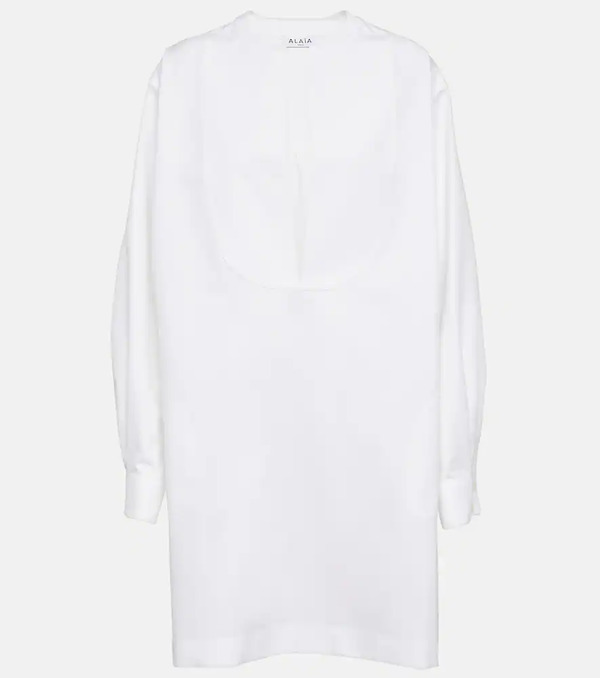  Alaia Alaã¯a Cotton Poplin Minidress 