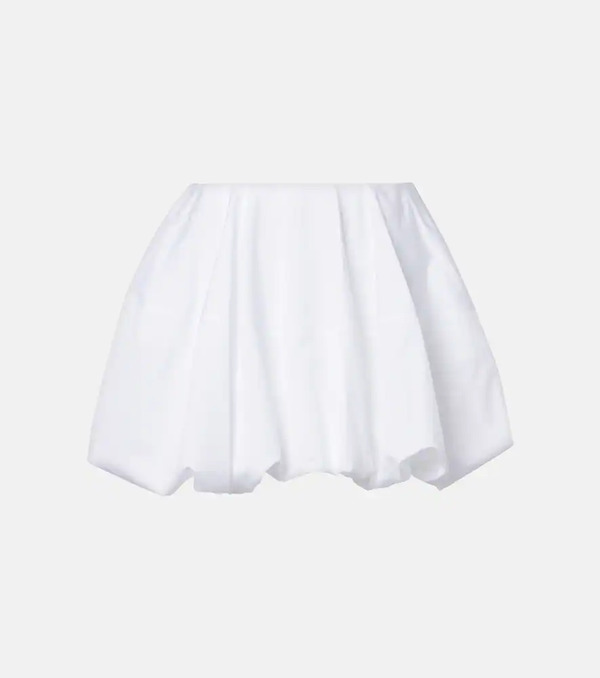  Alaia Alaã¯a Cotton Poplin Miniskirt 
