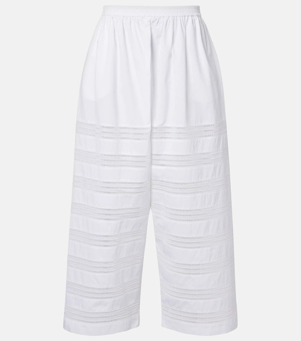  Alaia Alaã¯a Cotton Poplin Wide-leg Culottes 