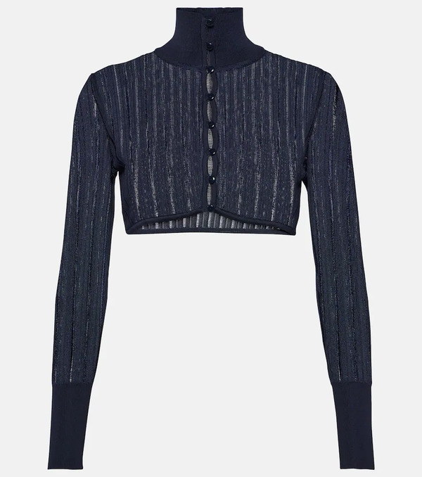  Alaia Alaã¯a Crinoline Cropped Cardigan 
