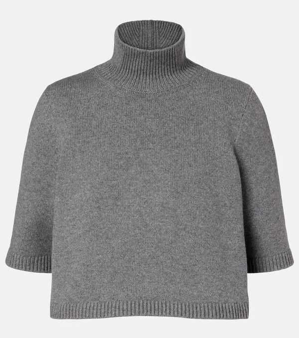  Alaia Alaã¯a Cropped Cashmere-blend Turtleneck Top 
