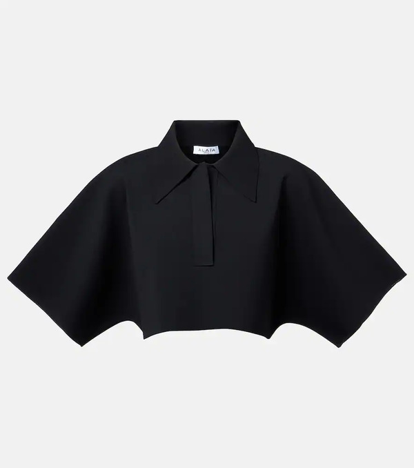  Alaia Alaã¯a Cropped Polo Shirt 