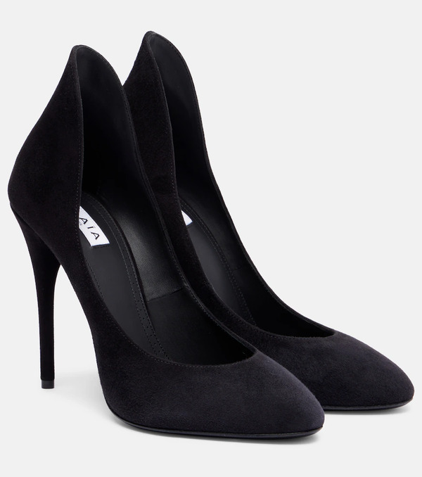  Alaia Alaã¯a Decolette 110 Suede Pumps 