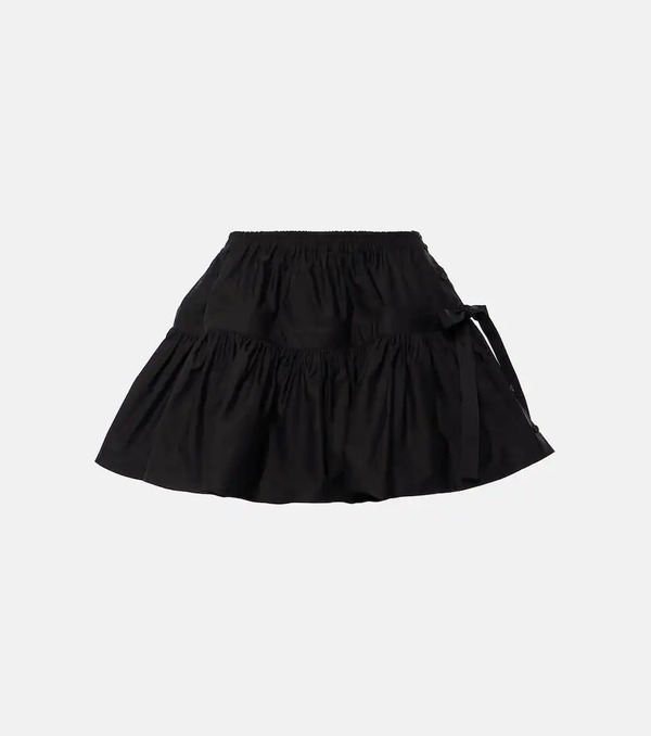  Alaia Alaã¯a Deesser Bow-detail Miniskirt 