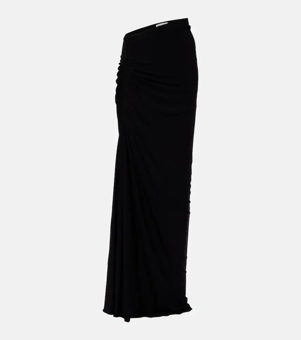  Alaia Alaã¯a Gathered Jersey Maxi Skirt 