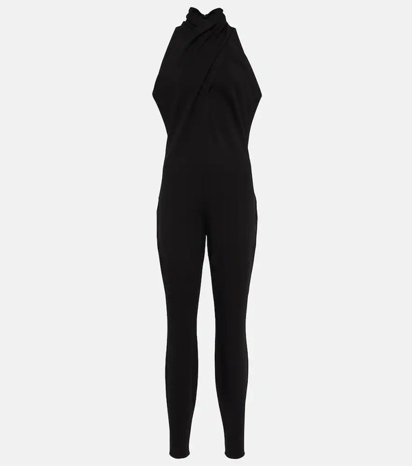  Alaia Alaã¯a Halterneck Crãªpe Jumpsuit 