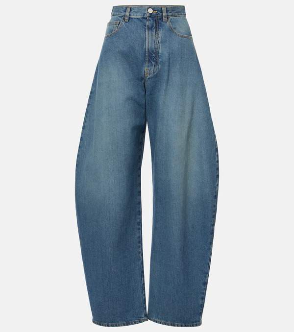  Alaia Alaã¯a High-rise Barrel-leg Jeans 