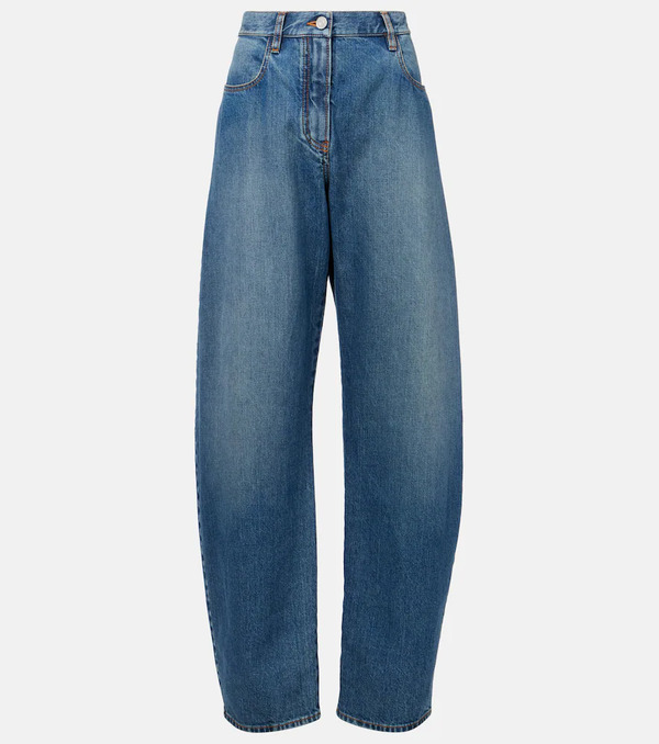  Alaia Alaã¯a High-rise Barrel-leg Jeans 