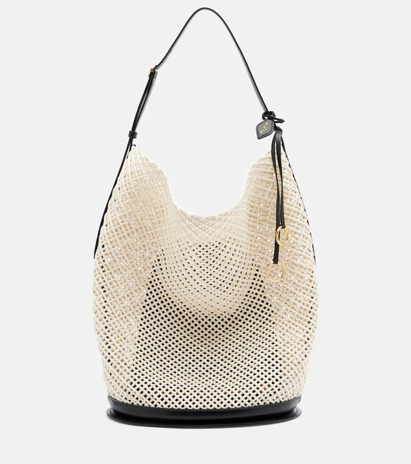  Alaia Alaã¯a Hip Large Leather-trimmed Bucket Bag 