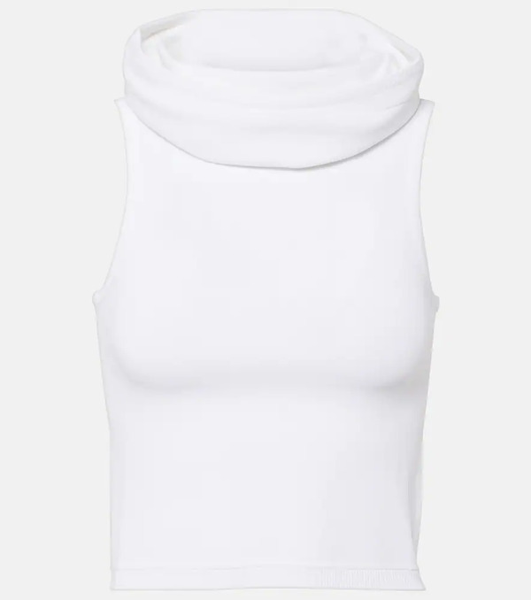  Alaia Alaã¯a Hooded Crop Top 