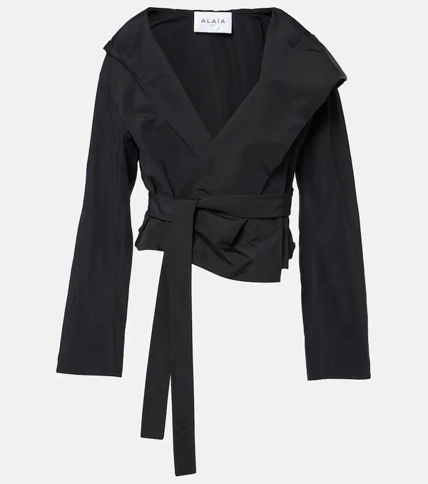  Alaia Alaã¯a Hooded Wrap Jacket 