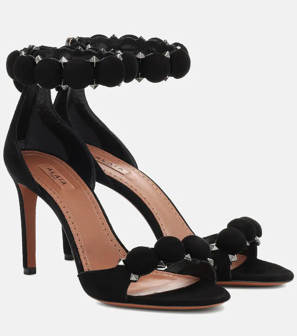  Alaia Alaã¯a La Bombe 90 Suede Sandals 