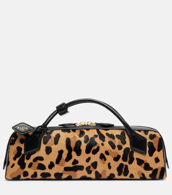  Alaia Alaã¯a Le Teckel Leopard-print Calf Hair Clutch 