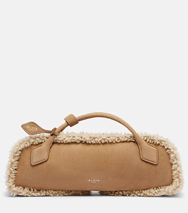  Alaia Alaã¯a Le Teckel Small Suede Clutch 
