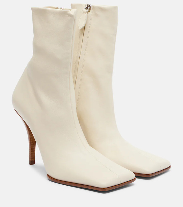  Alaia Alaã¯a 90 Leather Ankle Boots 