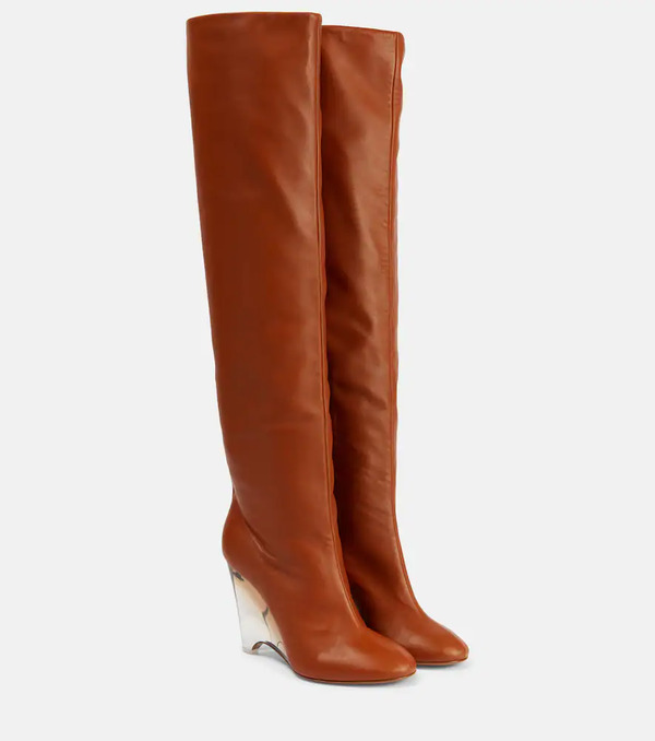  Alaia Alaã¯a Leather Knee-high Boots 