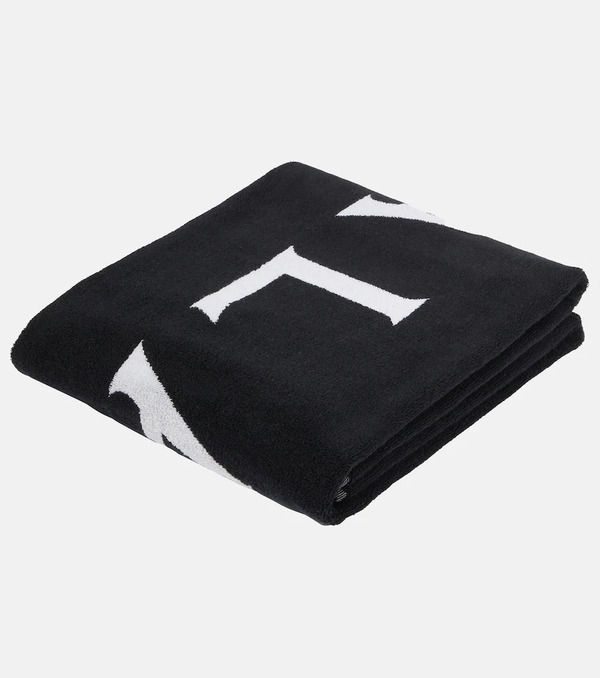  Alaia Alaã¯a Logo Jacquard Cotton Beach Towel 