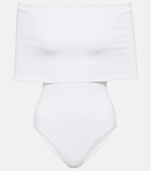 Alaia Alaã¯a Off-shoulder Knit Bodysuit 
