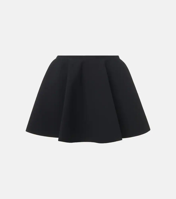  Alaia Alaã¯a Pleated Godet Miniskirt 