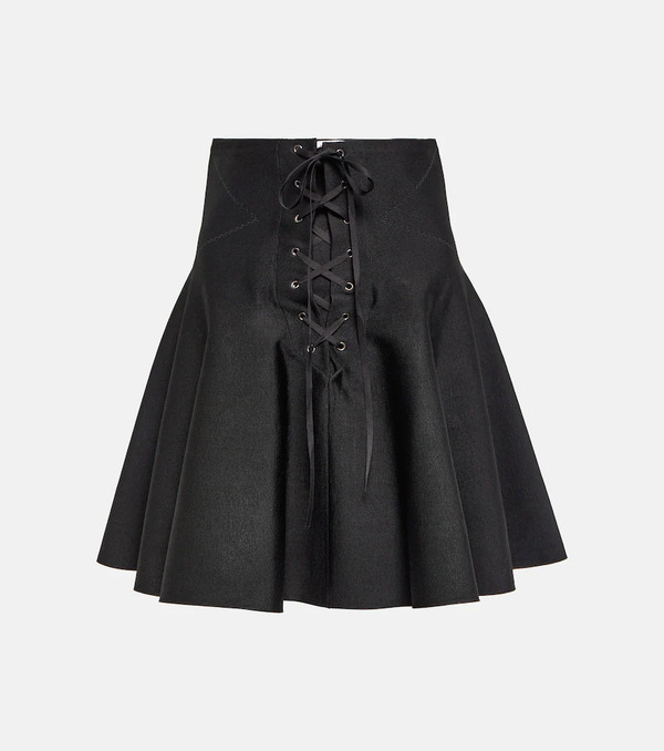  Alaia Alaã¯a Pleated Miniskirt 