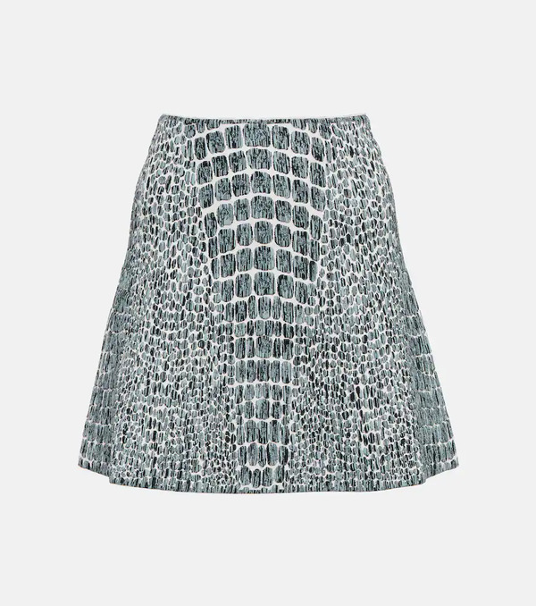  Alaia Alaã¯a Printed Jacquard Miniskirt 