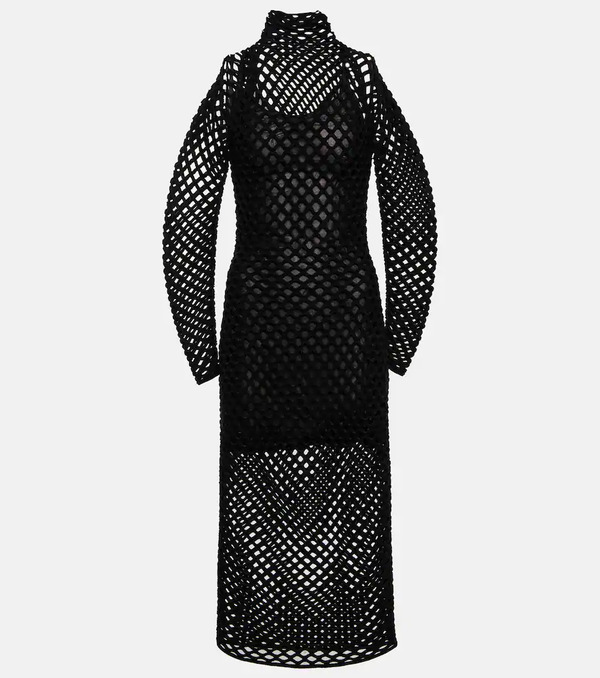  Alaia Alaã¯a Sheer Net Gown 