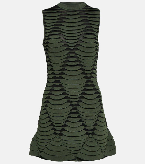  Alaia Alaã¯a Snake-effect Knit Minidress 