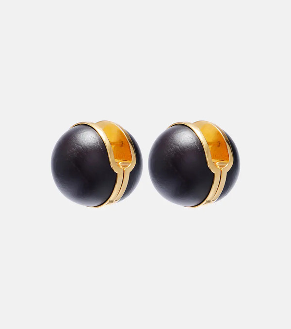  Alaia Alaã¯a Sphere Wood Earrings 