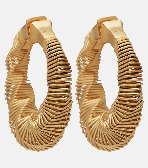  Alaia Alaã¯a Spiral Small Hoop Earrings 