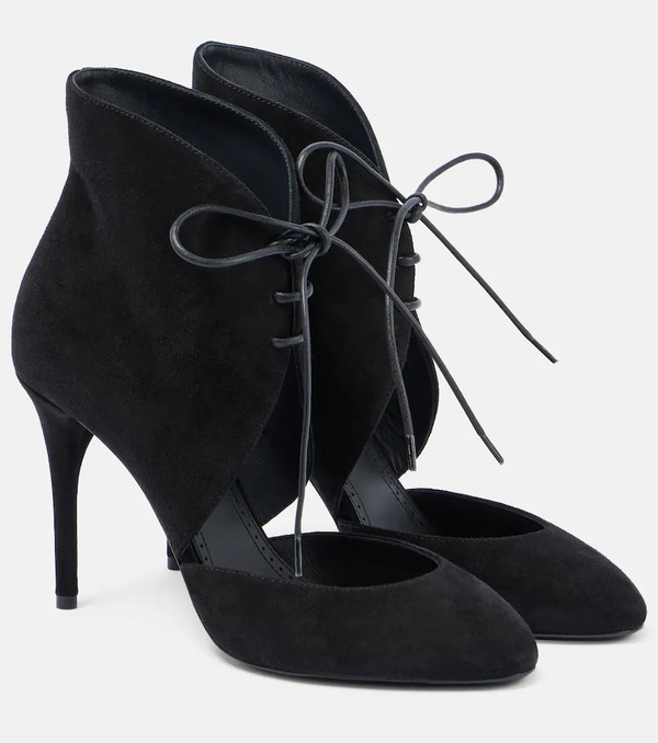  Alaia Alaã¯a 90 Suede Lace-up Pumps 